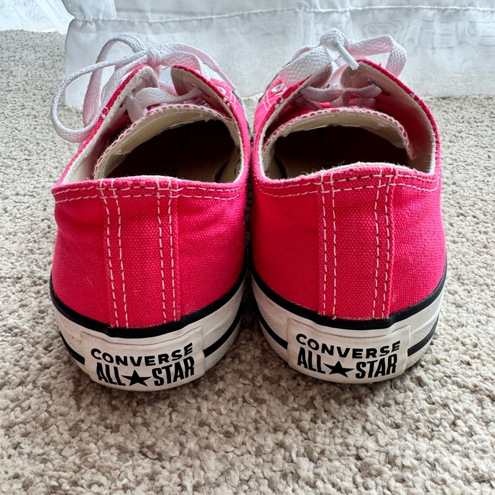 Converse Hot Pink Low-Top Sneakers - Picture 4 of 5